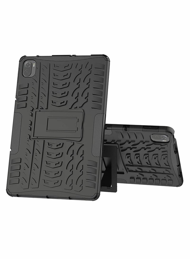 Excefore Case for  MI Pad 5 Pro Case 11.0 inch, Hybrid Armor Heavy Duty 2 in 1 TPU + PC Dual Layer Shockproof Case (BLACK)  - Image 2