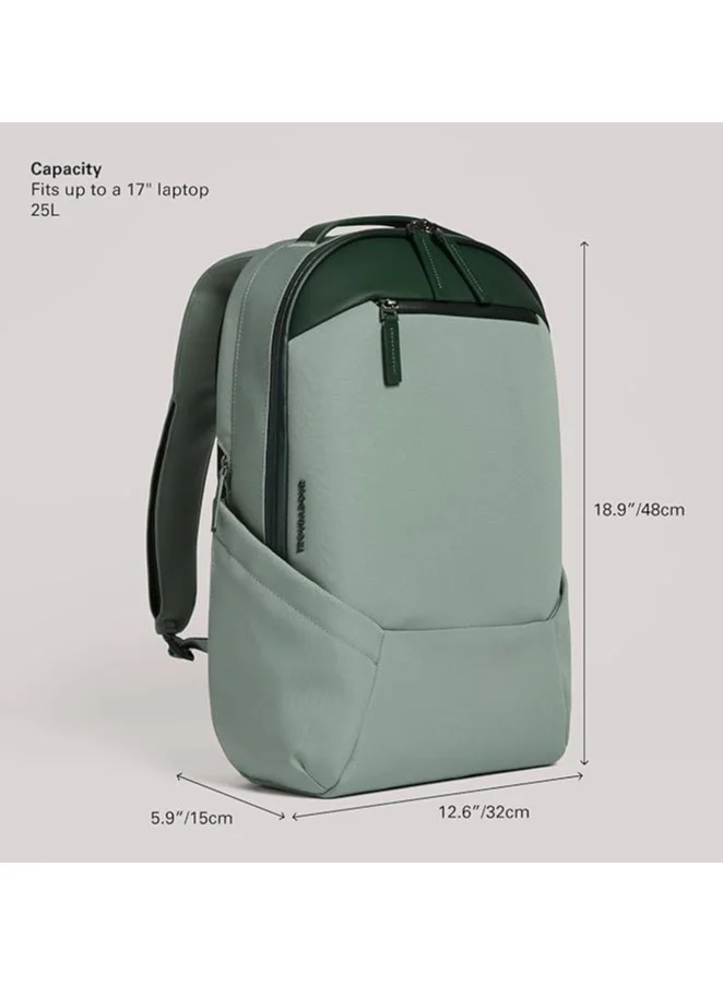 Troubadour Apex 3.0 Backpack Premium Vegan, Waterproof Material - Laptop Sleeve, Comfort Straps-Green