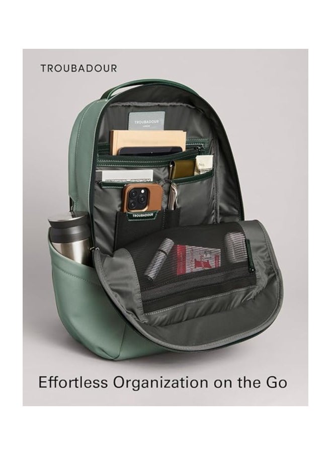Troubadour - Troubadour Apex 3.0 Backpack Premium Vegan, Waterproof Material - Laptop Sleeve, Comfort Straps-Green - Image 1