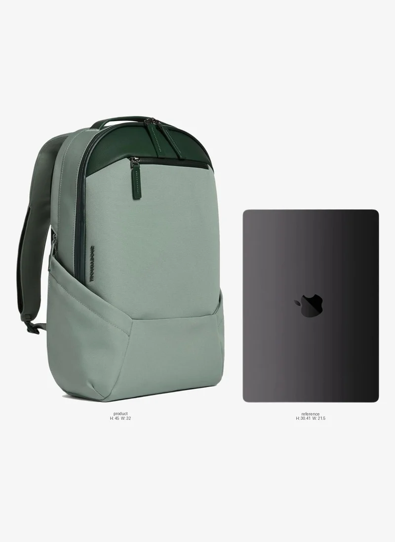 Troubadour Apex 3.0 Backpack Premium Vegan, Waterproof Material - Laptop Sleeve, Comfort Straps-Green
