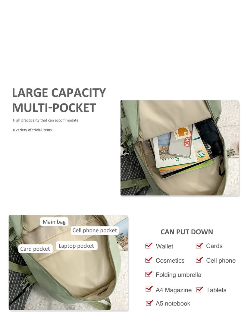 Student Kawaii Backpacks For Teen Girls, Fashion   Bookbag, Kawaii Backpack with Kawaii Pin and Accessories,   Kawaii Backpack for School (1 pendant) - Image 3