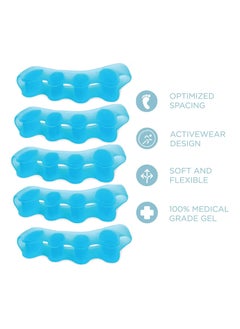 Bukela Toe Separators, for Overlapping Toes and Restoring Crooked Toes to Their Original Shape, Corrective Toe Separators, Toe Separators for Hammer Toe Extension - Universal Size, 4 Pairs, Silicone  - Image 2