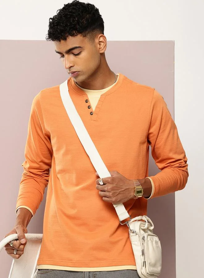 Dillinger Men Long Sleeve Cotton T-Shirt