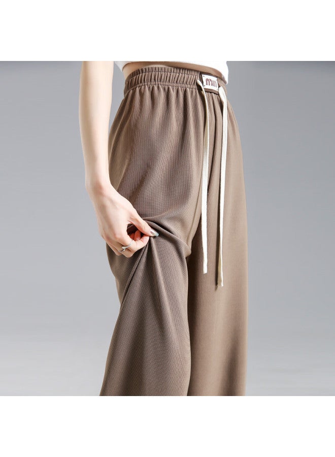 dme Demana Spring And Autumn Lightweight Elastic Waist Long Pants Women's Casual Trousers - Image 1