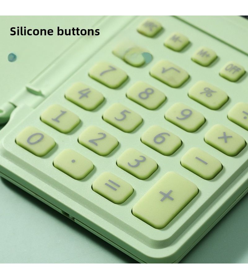 Sky Blue Mini Scientific Calculator Flip Cover Compact Portable Student Gift - Image 1