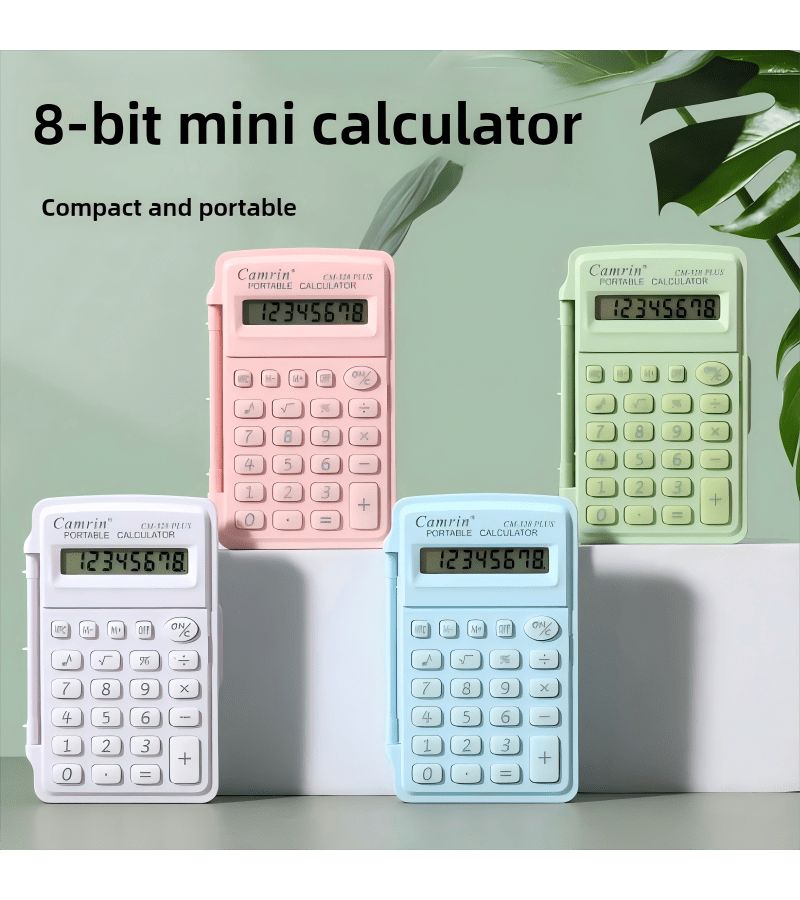 Sky Blue Mini Scientific Calculator Flip Cover Compact Portable Student Gift - Image 4