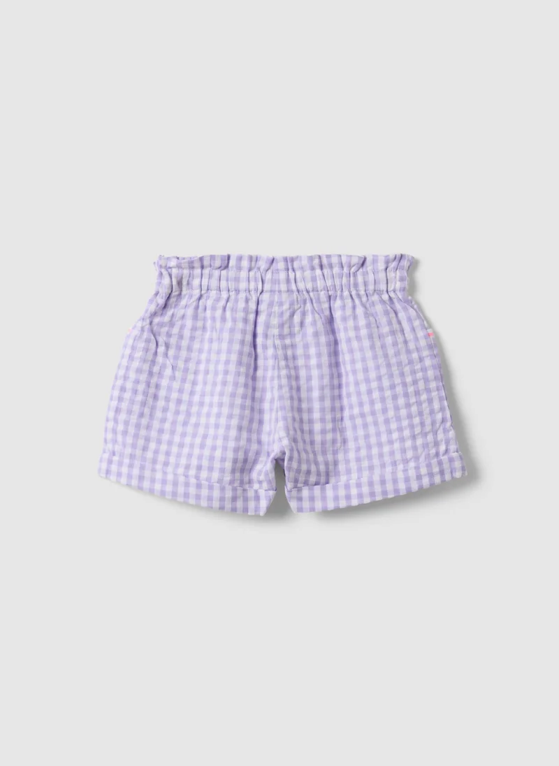 او في اس OVS Purple Cotton Shorts