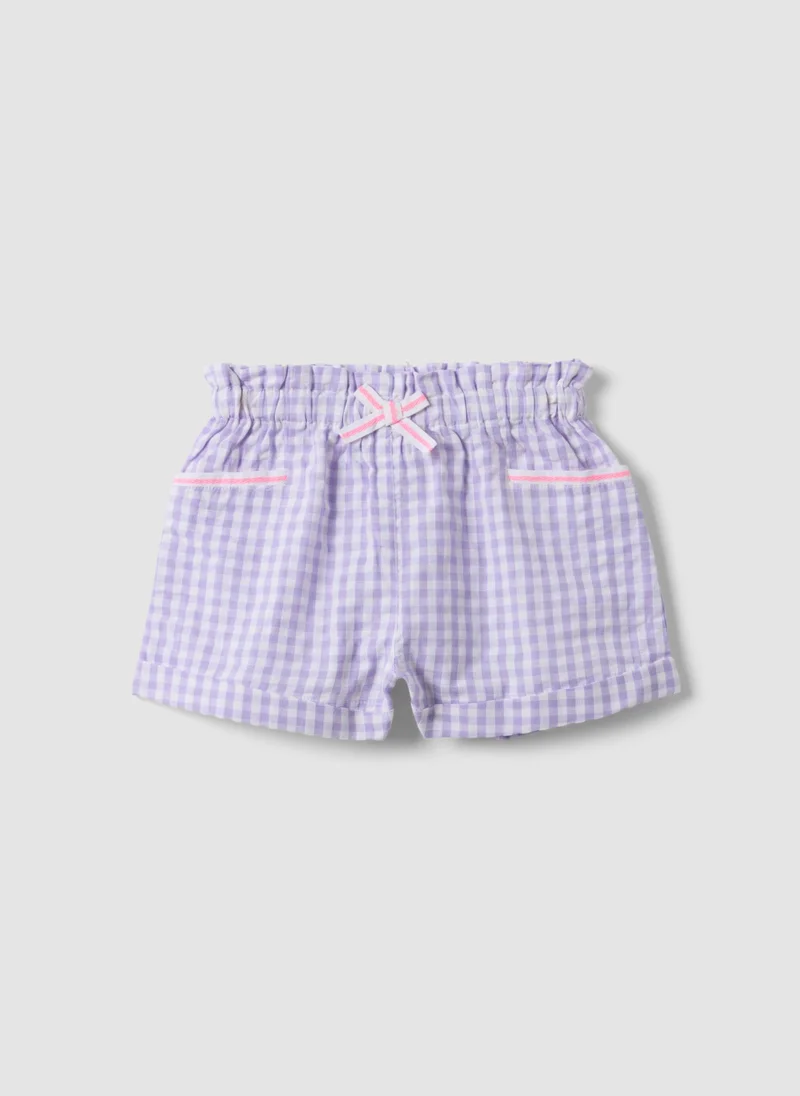 او في اس OVS Purple Cotton Shorts