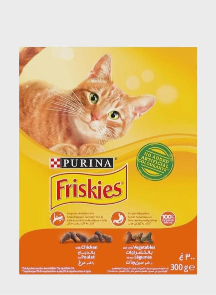 Purina FRISKIES Cat Chicken & Vegetables 300g - Image 1