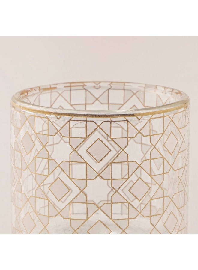 Dallaty Glass Coffee Cups Set 6Pcs, Gold - Image 3