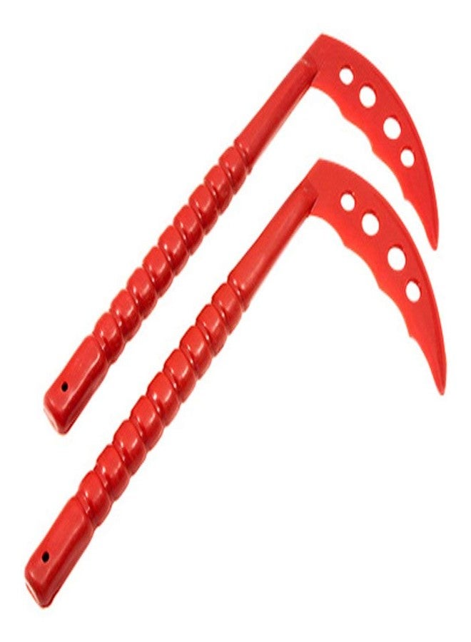 AWMA Proforce Plastic Kama - RED (13.5" long and 7" blade), Pack of 2 - Image 1