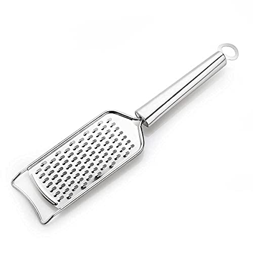 Black Olive Carrot Greater, Stainless Steel Vegetable Slicer, Carrot Grater, Cheese Grater, Ginger Grater, Coconut Grater Chocolate Grater, Garlic Grater Slicer Cutter for Kitchen (Silver) (SS Grater) - Image 1