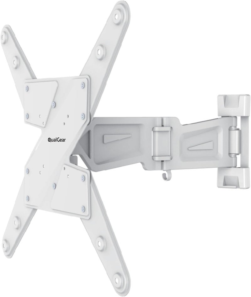 QualGear Qg-TM-004-WHT: أجهزة تلفزيون LED عالية الجودة بتصميم معاصر ومظهر منخفض للغاية، بحجم يتراوح بين 23 إلى 55 بوصة، باللون الأبيض [معتمدة وفقًا لمعايير UL]