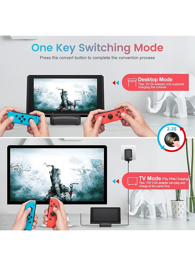 KASTWAVE Tv Docking Station For Switch Portable For Switch Dock / Ns Pd Protocol Avoids Brick Cooling Fan Usb 3.0 Port - Image 4