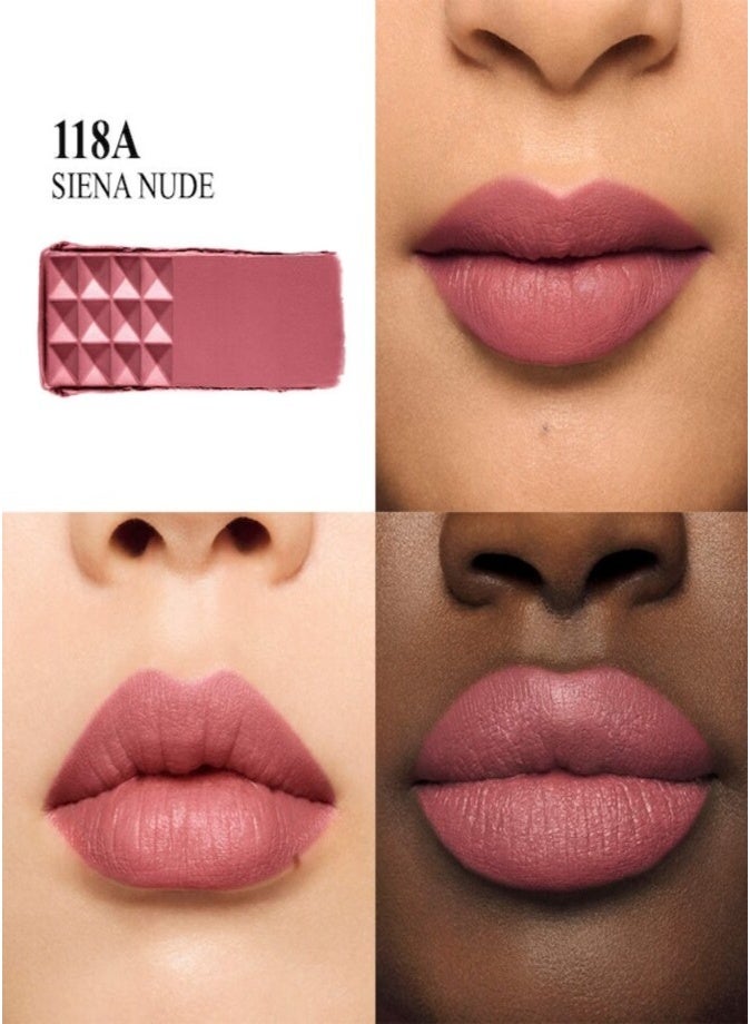 VALENTINO Spike Valentino Buttery Matte Lipstick 28.3g, 180A | Long-Wear Hydrating Matte Lip Color - Image 2