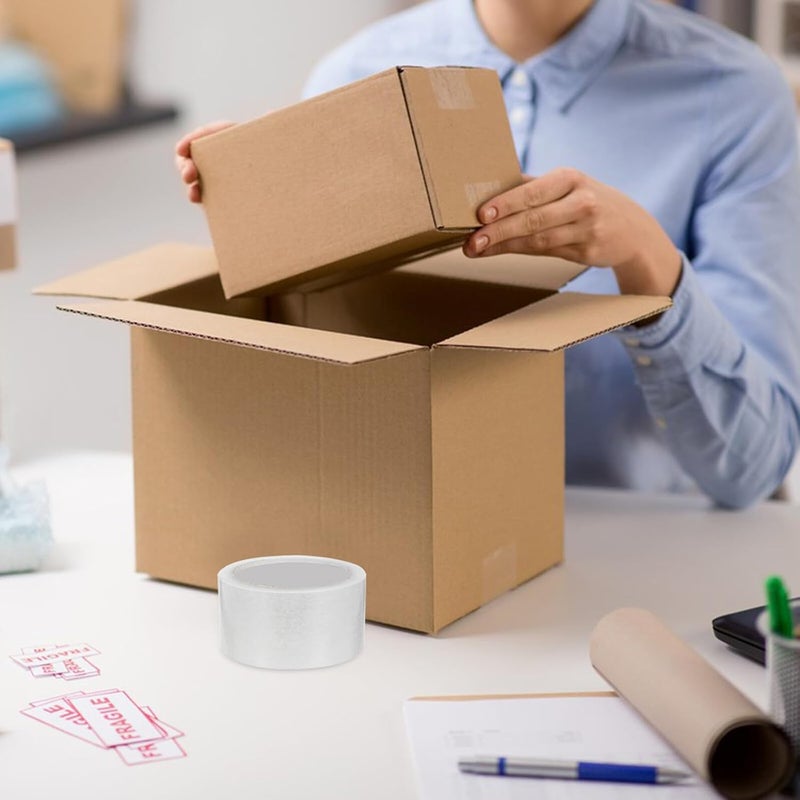 NOLITOY 4 Rolls Clear Packing Tape Heavy Duty High Viscosity for Shipping Boxes Carton Sealing - Image 4