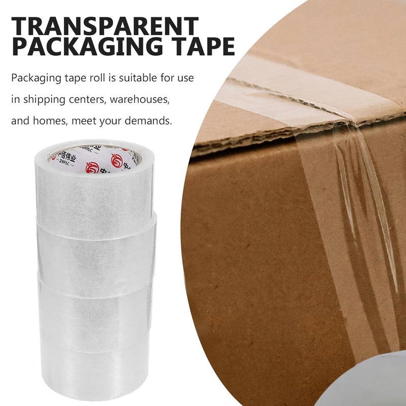 NOLITOY 4 Rolls Clear Packing Tape Heavy Duty High Viscosity for Shipping Boxes Carton Sealing - Image 5