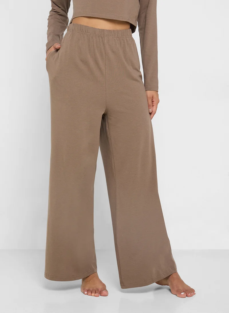 Ginger Cotton Long Sleeves Top & Relaxed Pyjama Set