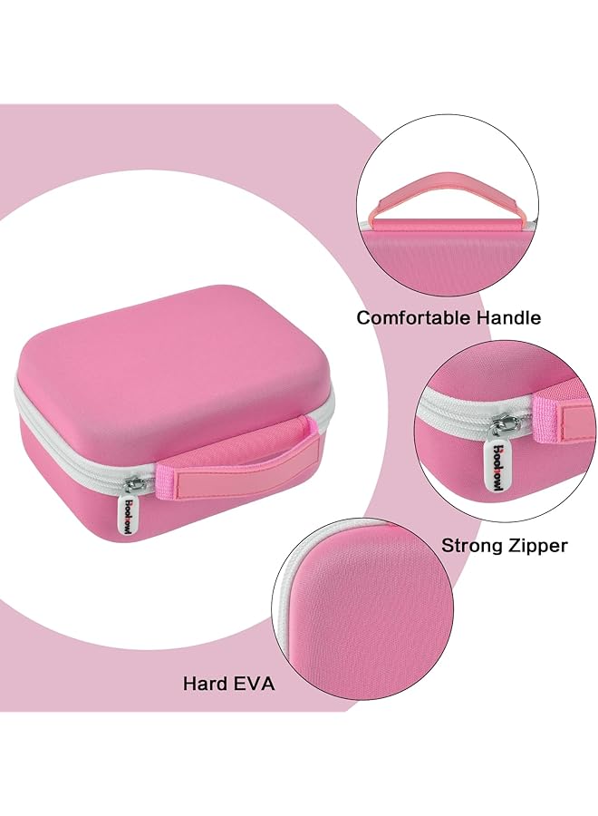 erorex Case Compatible With Phomemo M110 Label Maker Portable Mini Bluetooth Thermal Label Maker Carrying Storage Bag For Printer Labels Usb Cable And Accessories Pink Box Only - Image 4