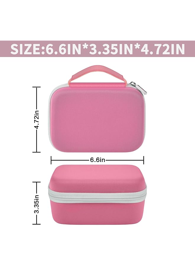 erorex Case Compatible With Phomemo M110 Label Maker Portable Mini Bluetooth Thermal Label Maker Carrying Storage Bag For Printer Labels Usb Cable And Accessories Pink Box Only - Image 5