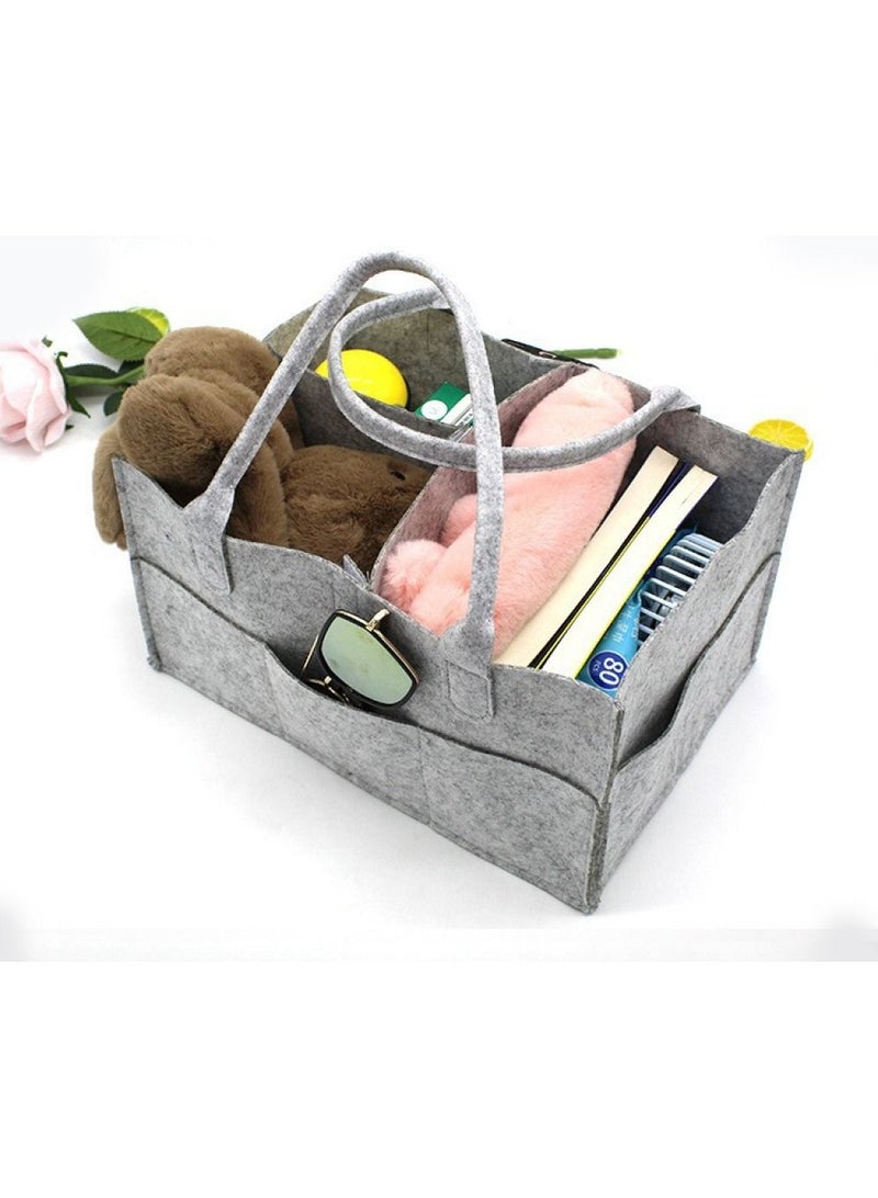 Baby Diaper Organizer Basket Nursery Diapers Table Durable Caddy Bag  - Image 3