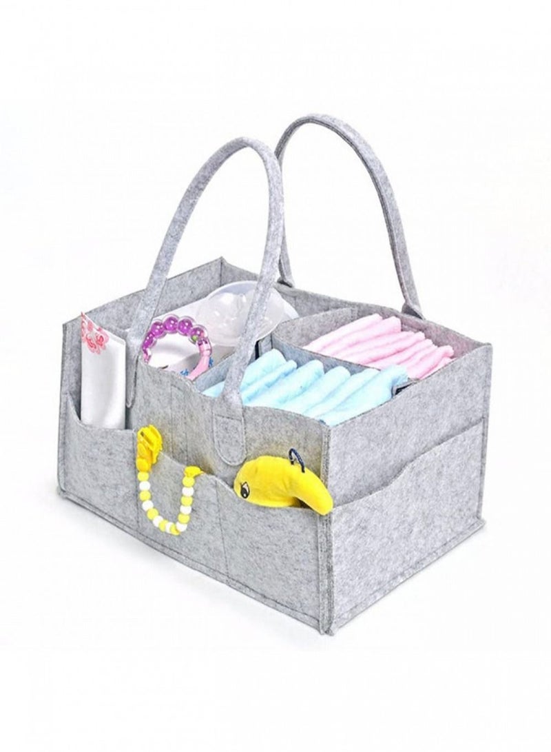 Baby Diaper Organizer Basket Nursery Diapers Table Durable Caddy Bag  - Image 4