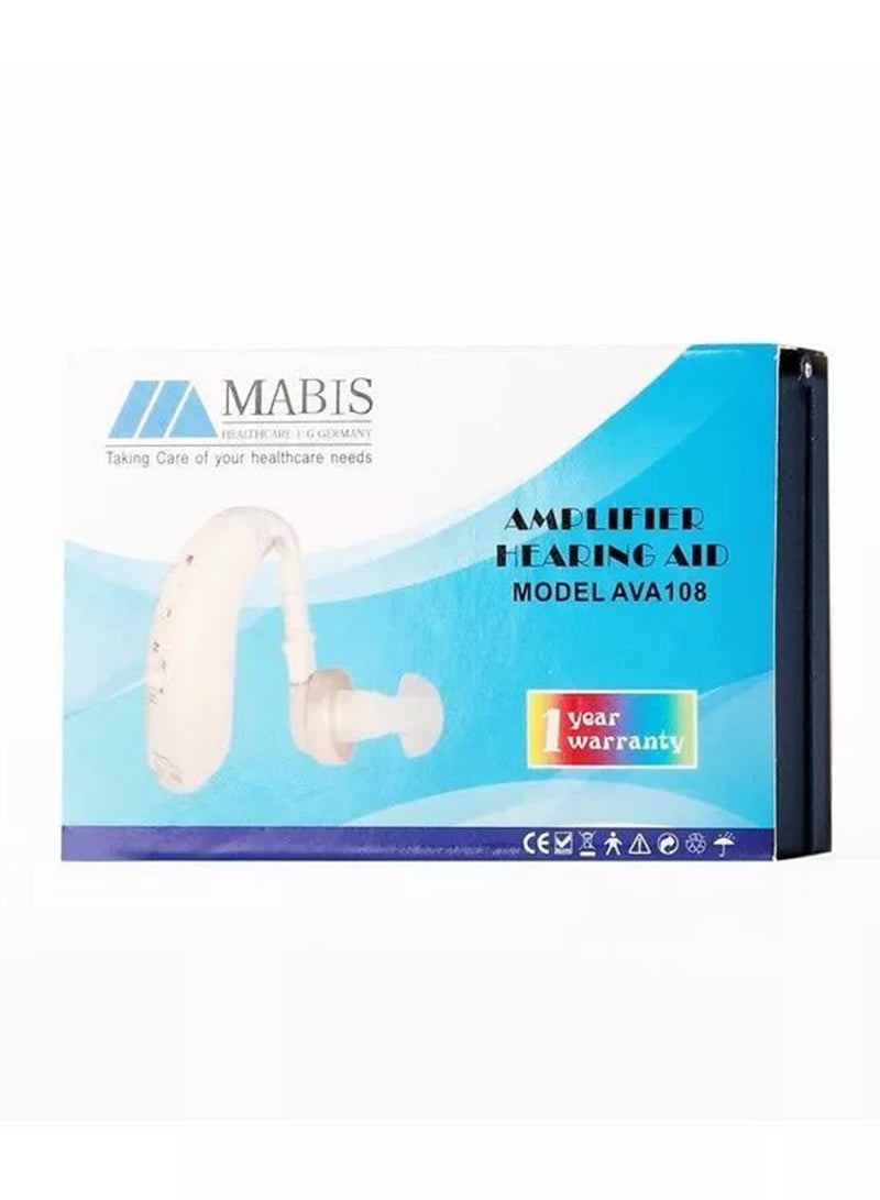 Mabis Amplifier Hearing Aid (AVA)108 Hearing Aid