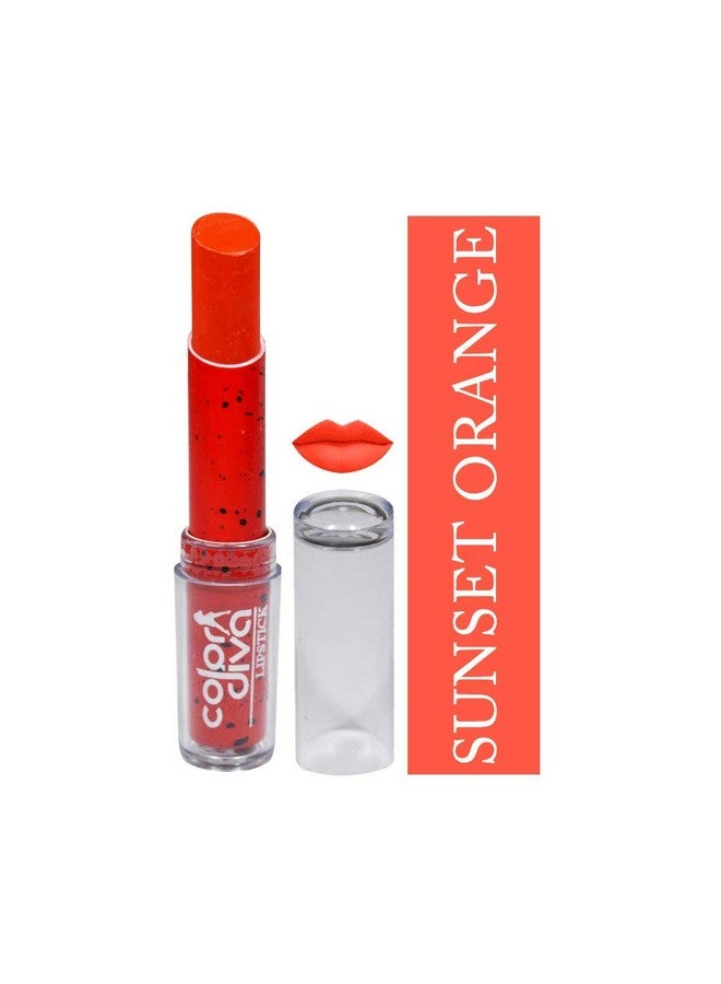 أحمر شفاه COLOR DIVA Love Collection بلون Sunset Orange