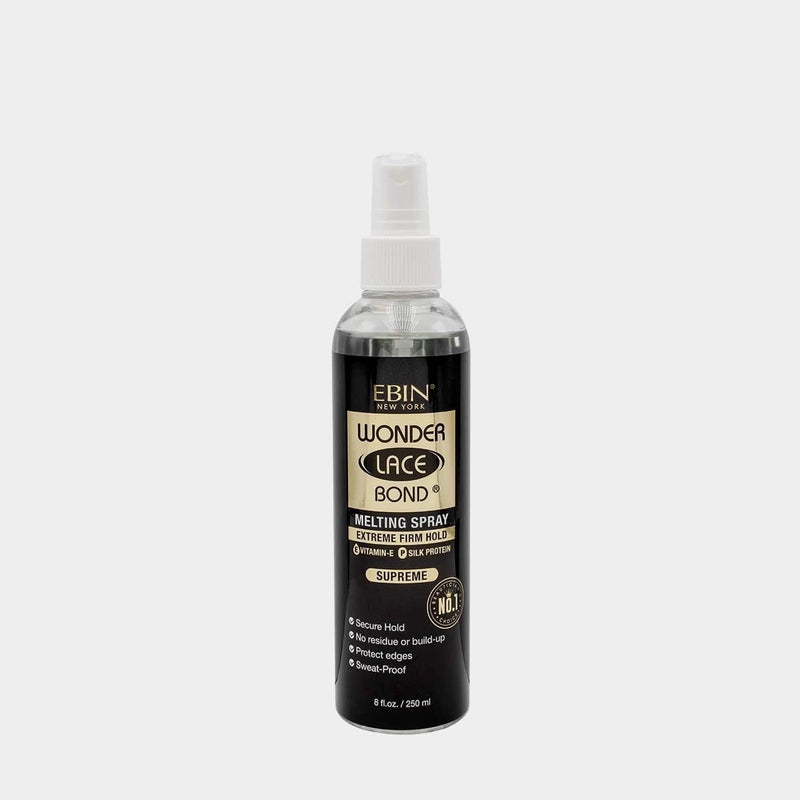 EBIN NEW YORK Wonder Lace Bond Lace Melt Spray - Extreme Firm Hold (Supreme) | Flawless,Natural, and Seamleass finish, No Reside, Long Lasting Formula with Protecting Edges, Perfect for wigs - Image 1