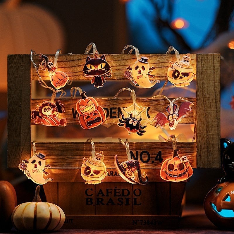 Cross-Border Led  Light String Scene Layout Mummy Pumpkin Ghost Light String Outdoor Holiday Decoration Light - Image 1