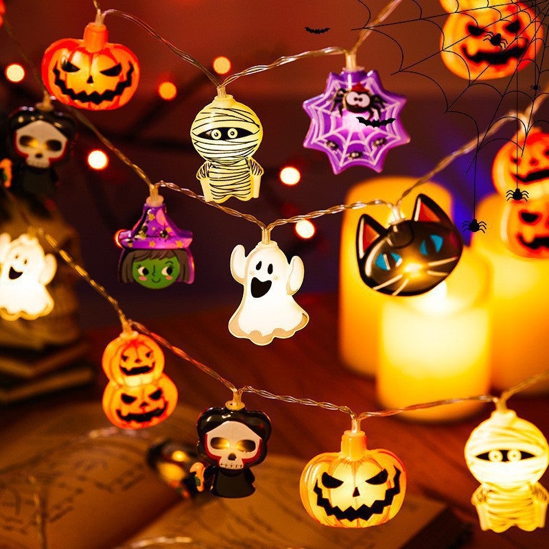 Cross-Border Led  Light String Scene Layout Mummy Pumpkin Ghost Light String Outdoor Holiday Decoration Light - Image 2