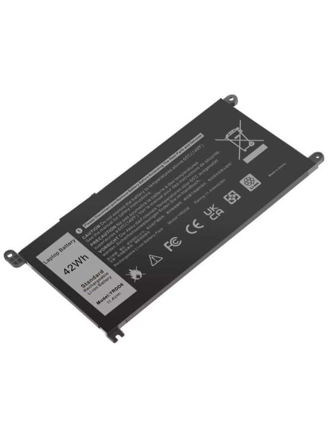 Lap-Tech Compatible Laptop Battery for Dell Inspiron 14 5482, Inspiron 15 5567, Inspiron 15 7570, Latitude 13 3390, Vostro 15 5568 – Fits Part Numbers 0WDX0R, 0CYMGM, P26T, WDXOR, T2JX4 – 42 Wh – 11.4 V – 6 Months Warranty by LAPTECH - Image 1