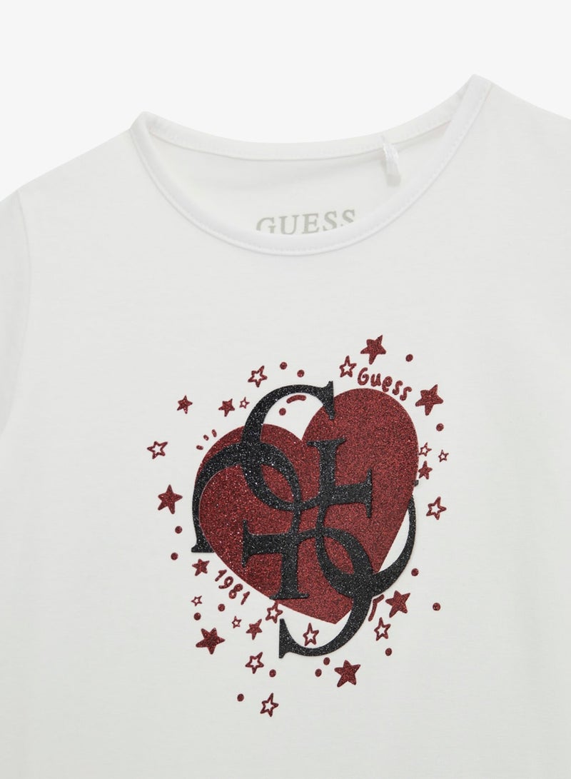 GUESS Kids Graphic Crew neck T-Shirt - Image 3