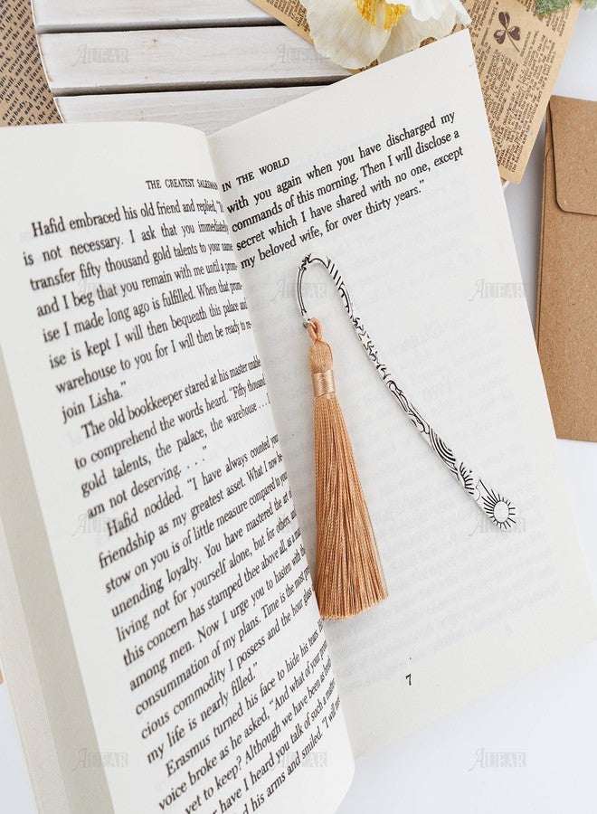 AUEAR, 20 Pack Metal Bookmarks Carved Hook Bookmark Vintage Book Markers with for Reader (Silver) - Image 5