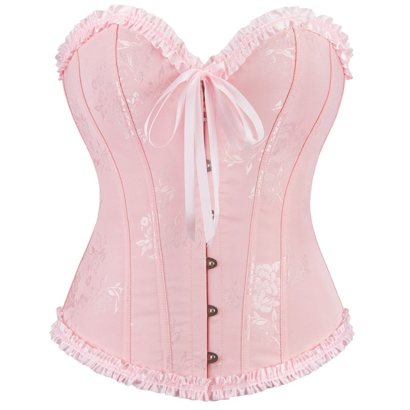 New Multicolor Lace Corset Top Chest Push-Up Waist Corset Belly Tinting Base Body Shaping Clothes - Image 1
