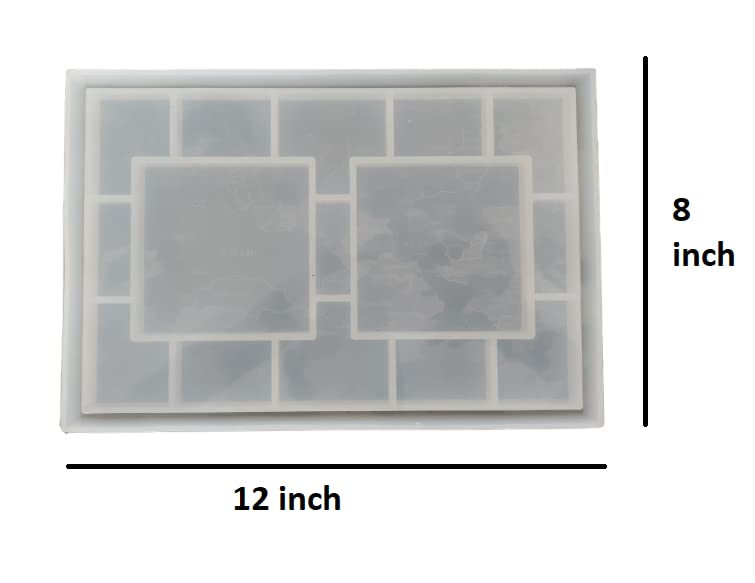 ARTOOL B41 Silicon Rectangle Trinket Tray Mould for DIY Epoxy Resin Art, Rectangle Trinket Tray Mold, 8x12 in 1.5 cm Depth - Image 2