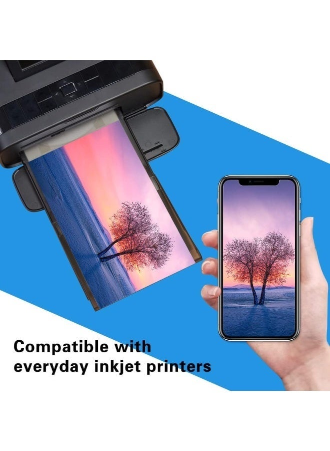 100 Sheets 4"x 6" 4R High Glossy Photographic Paper Waterproof Professional High Glossy Photo Paper For Printer Works with All Inkjet Printers 230g - view 3
