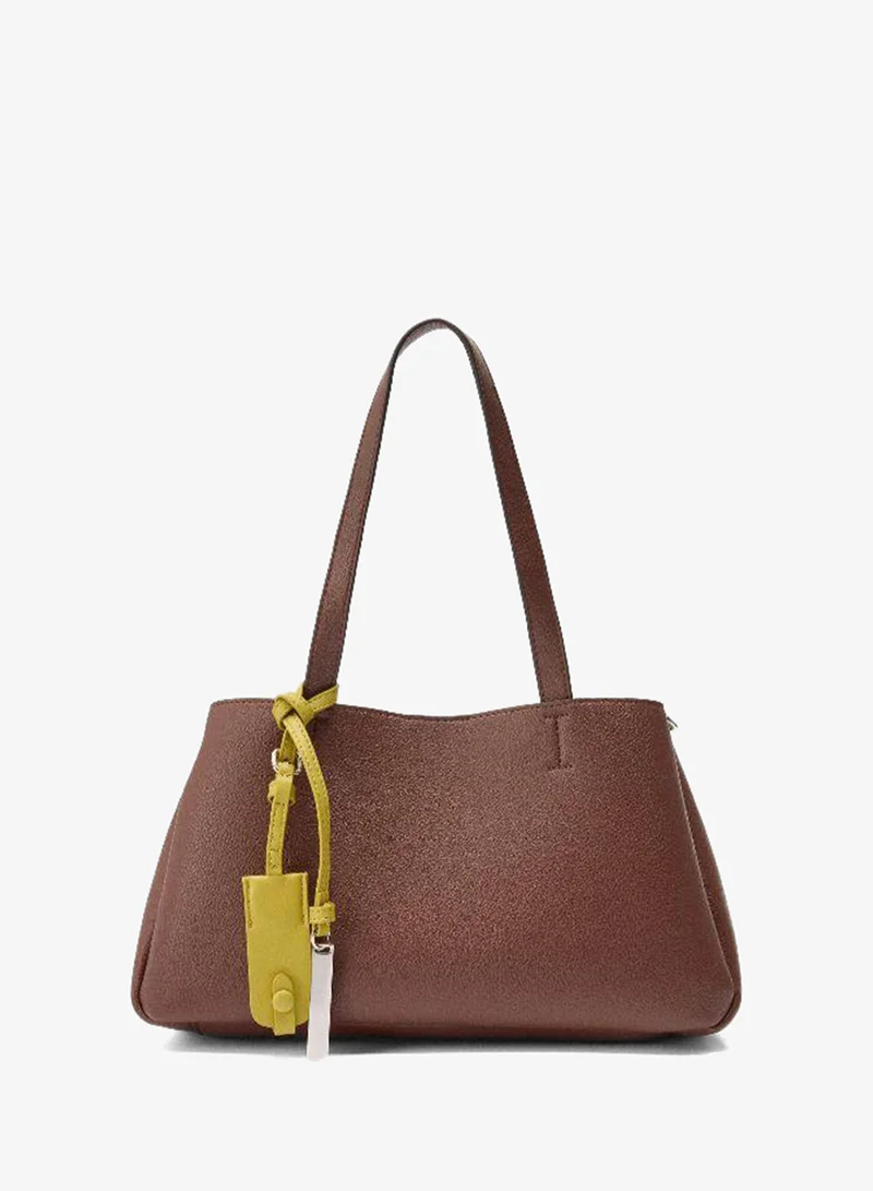 PARFOIS Plain tote bag with pendant