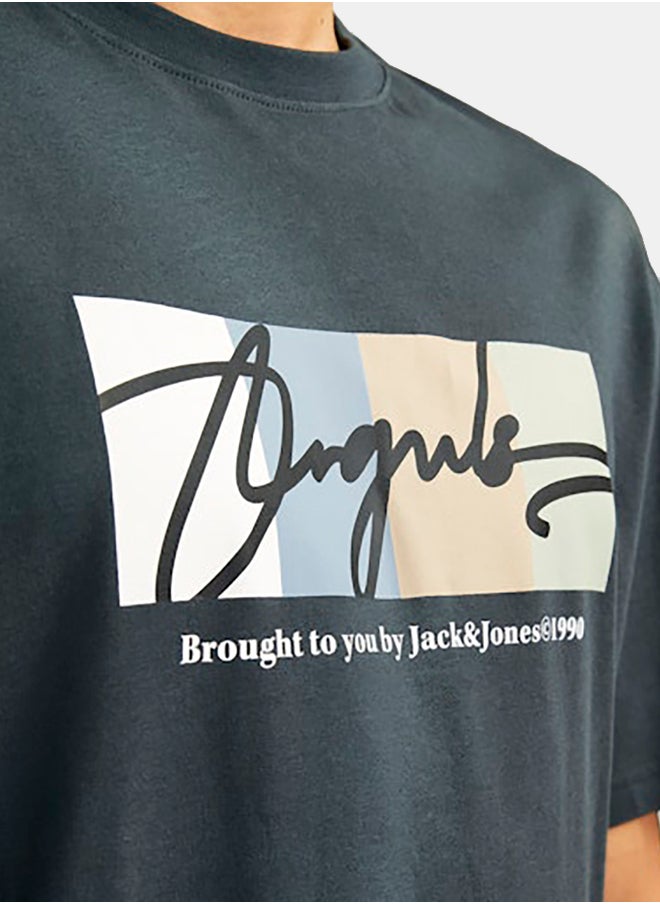 JACK & JONES - Jorportland Block Branding Ss Cn Ln - Image 1