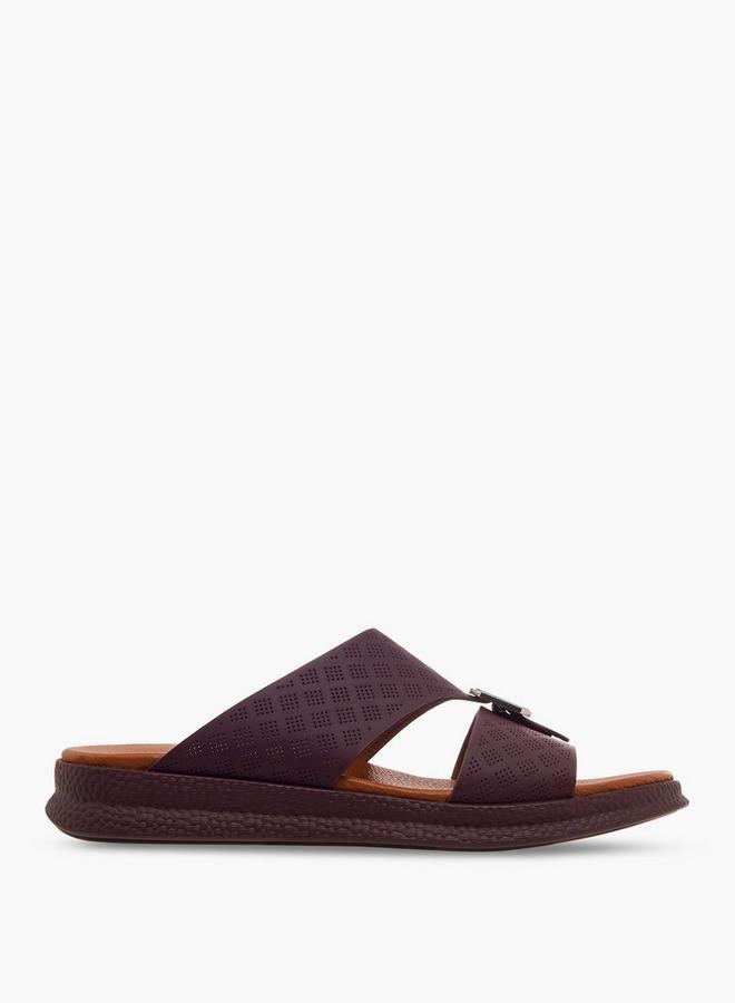 DUCHINI Men Perforated Strap Arabic Sandals - Image 3
