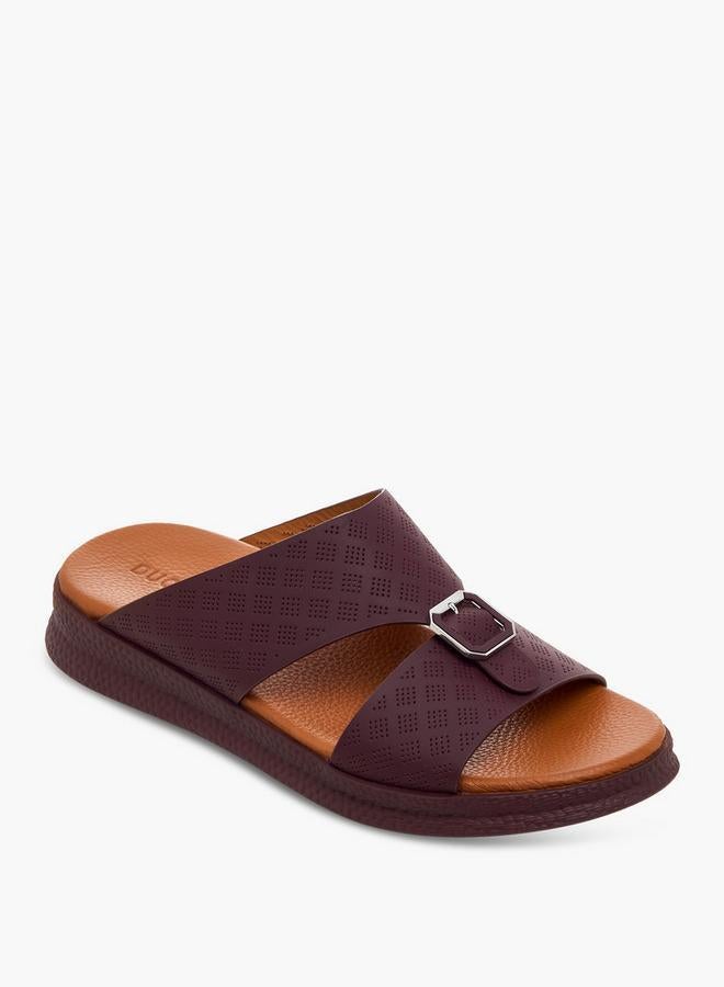 DUCHINI Men Perforated Strap Arabic Sandals - Image 1