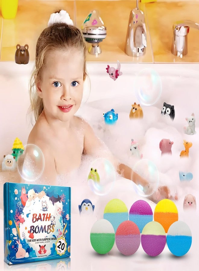 GDXINYES مجموعة من 20 كرة استحمام للأطفال مع مفاجآت بالداخل، ألعاب فقاعات استحمام، مجموعة كرات استحمام عضوية وطبيعية، هدايا مثالية لعيد الفصح، هدايا عيد الميلاد للأطفال من عمر 3 إلى 8 سنوات، للأولاد والبنات الصغار - Image 3