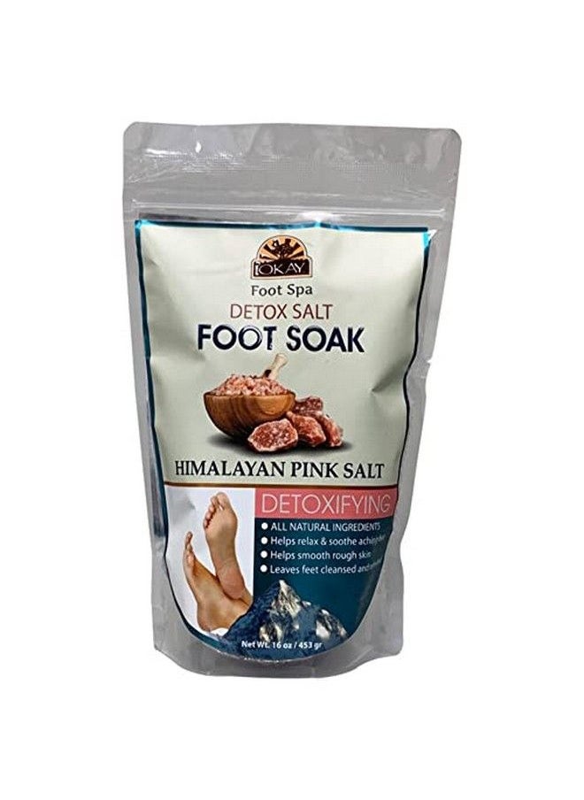 OKAY Himalayan Pink Salt Soothing Mineral Soak Leaves Feet Feeling Cleansedrefreshed And Relaxed No Parabensno Siliconesno Sulfates For All Skin Types Made In Usa 16Oz  - Image 1