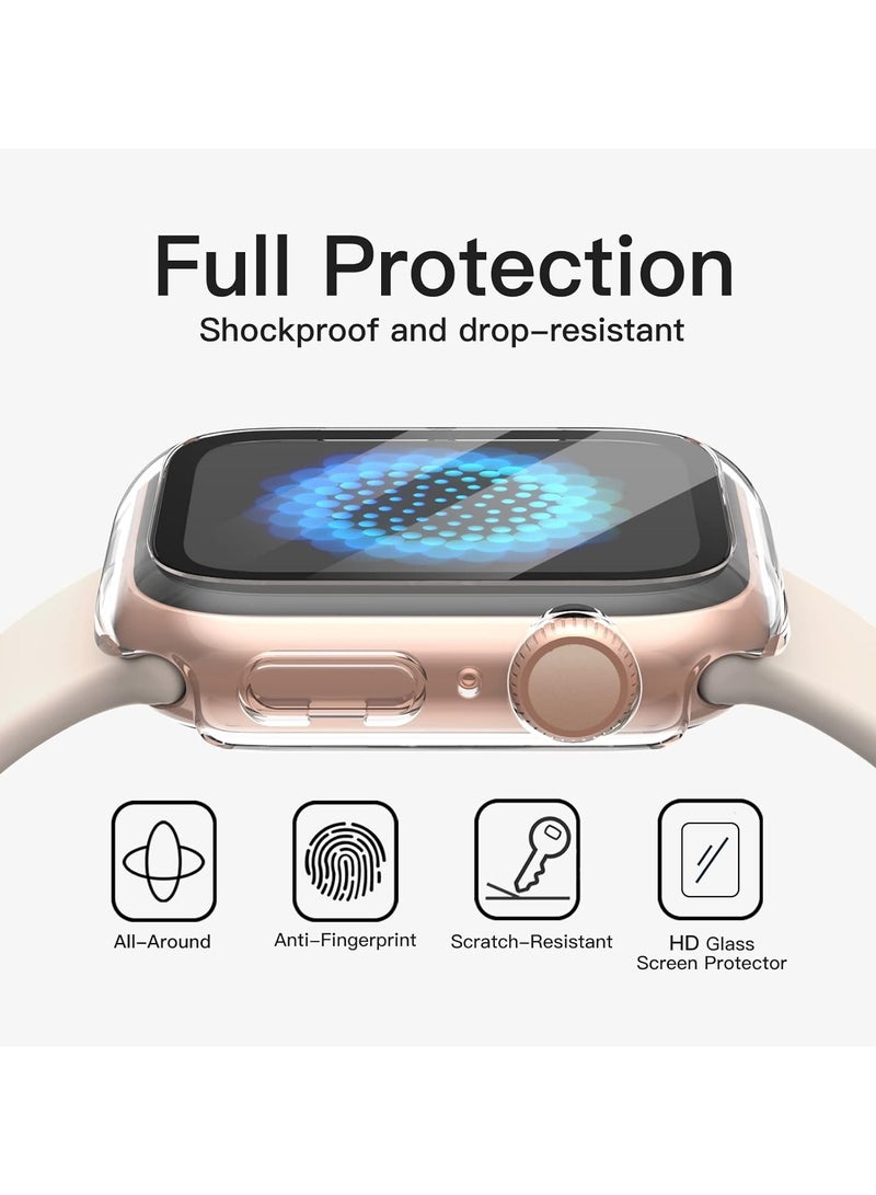 Denx Case with Screen Protector for Apple Watch Ultra 2-1 49mm, Overall Protective Cover, Built-in Tempered Glass Film High Sensitivity (Black)  - Image 5