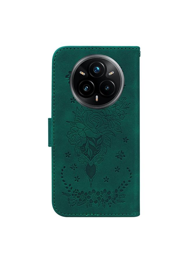 S-TOP Case For Realme 14 Pro+ Butterfly Rose Embossed Leather Phone Case - Image 4