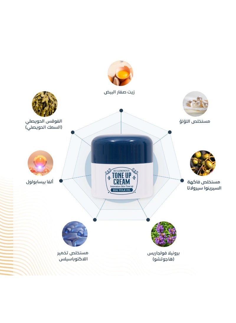EO Korean Skin Lightening Cream, Instant Fast Solution for Flawless and Naturally Luminous Skin, 52ml