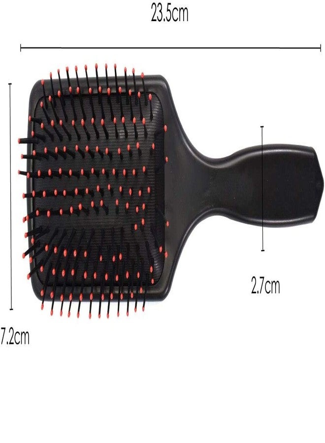 E-DUNIA Professional Smart Look Big Hair Paddle Rectangular Cushion Brush(2) & Blow Drying Roller Hair Brush(1) [ Pack Of 3 ] - Image 3