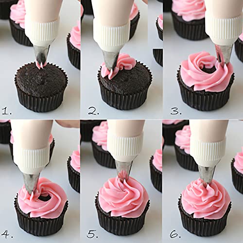 Bmaacye 2D Icing Tip,Large Drop Flower Piping Tip,2D Tip for Cake Decorating,Open Star,3 Pcs - Image 3