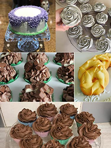 Bmaacye 2D Icing Tip,Large Drop Flower Piping Tip,2D Tip for Cake Decorating,Open Star,3 Pcs - Image 2