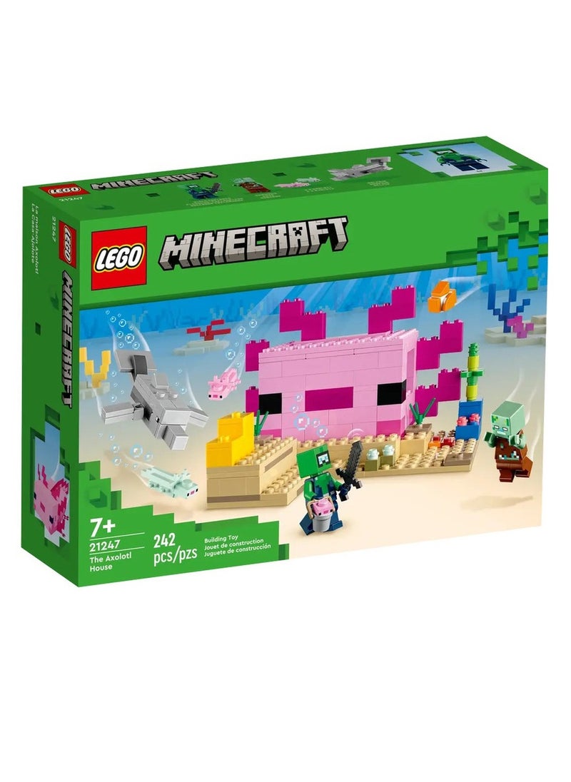 LEGO LEGO - Minecraft The Axolotl House 242 Pieces - 21247  - Image 1